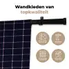 Plaid - Patroon - Blauw - Roze Wandkleed katoen klein 269 -sfeer2