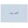 Why not - Blauw - Donker blauw - Quote Deurmat klein -zkaufland3d