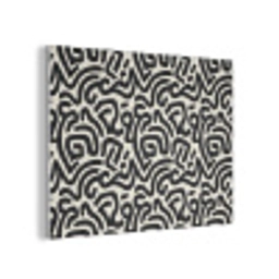 Modern - Abstract - Zwart PET vilt klein 837 -3d