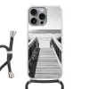 Loopbrug - Hout - Strand - Zee Hoesje iPhone 16 Pro Max met koord klein -3d