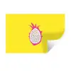 Illustratie - Drakenvrucht - Kleurrijk Muursticker klein -3d