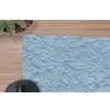 Golven - Ritmisch - Blauw muismat rubber klein 262 -closeup
