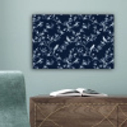 Grafisch - Bloesemtak - Blauw canvas 2cm klein 34 -sfeer4