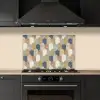 Harmonie - Patroon - Kleurrijk keuken achterwand spatscherm klein 900 -sfeer1