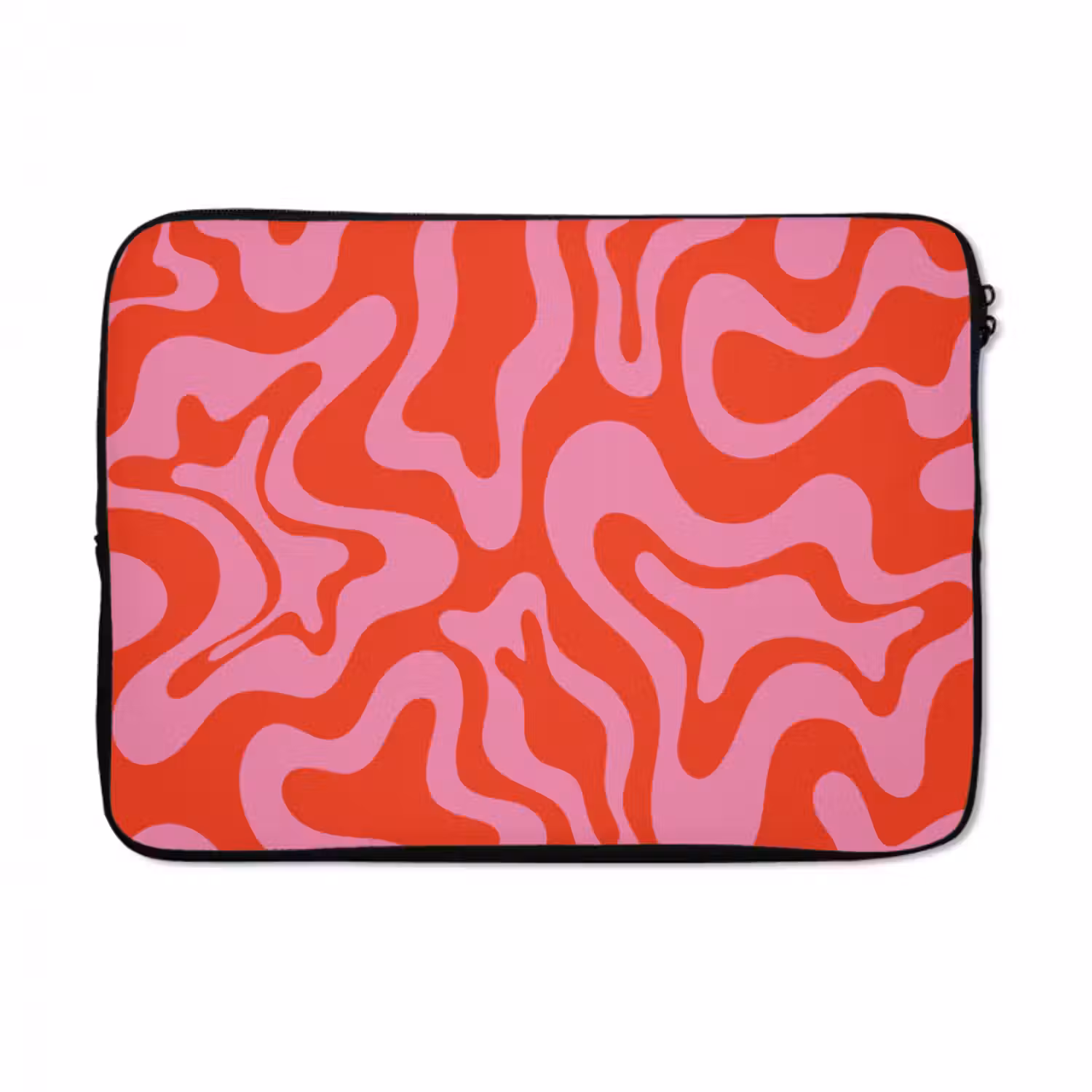 Laptophoes Abstract - Patroon - Rood - Roze - Minimalistisch