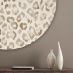 Luipaard - Klassiek - Beige Akoestische PET Vilt - Rond klein 838 -sfeer5_closeup