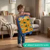Dino - Dieren - Patroon Kinderkoffer - Blauw klein -sfeer2_NL
