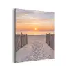 Zonsondergang - Strand - Zand aluminium wit klein -3d