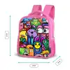 Grappige Monsterbende Kinderrugzak - Roze middel -productfoto_formaten