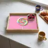Lolly - Roze - Snoep - Zoet Dienblad Rechthoek middel -sfeer2