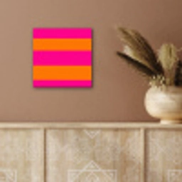 Strepen - Horizontaal - Roze aluminium wit klein 46 -sfeer4