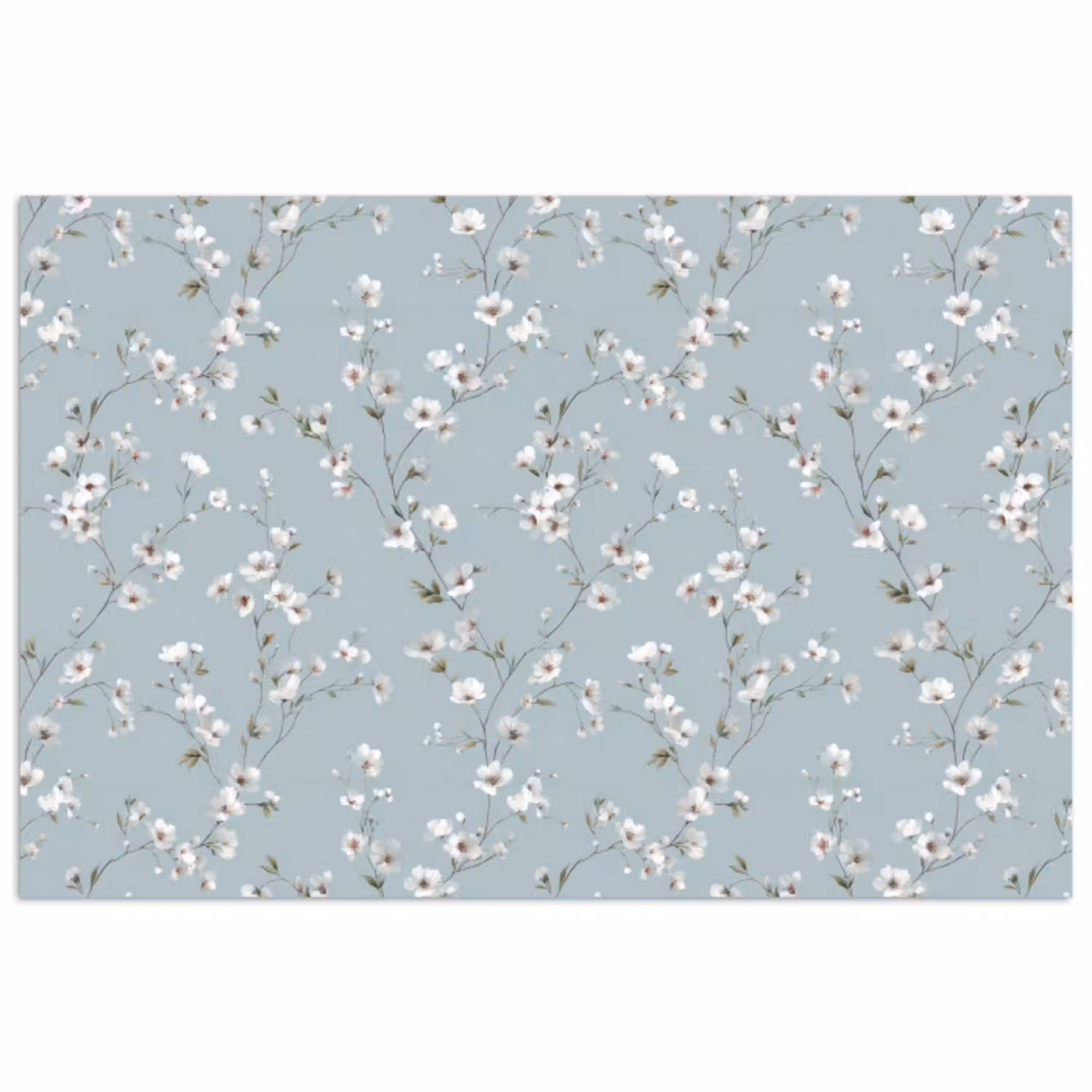 Klassiek - Bloemen - Blauw poster papier klein 62 -3d