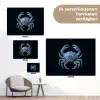 Krab - Delfts blauw - Dieren tuinposter los doek klein -Xsfeer9_DE