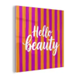 Modern - Hello - Oranje plexiglas 5mm klein -z3d