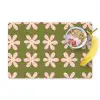 Bloem - Modern - Groen Placemat vinyl groot 368 -zzzproduct_Kitchenyeah-website