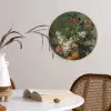 Stilleven met bloemen - Schilderij van Jan van Huysum Wandcirkel kunststof plaat 5mm dik klein -sfeer4