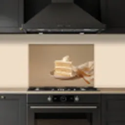 Vanilletaart - Cake - Romig keuken achterwand spatscherm klein -sfeer1