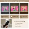 Bloemenkroon - Goud - Vrouw - Portret Light Box met batterij (Wandlamp) middel -USP_lichtkleurNL