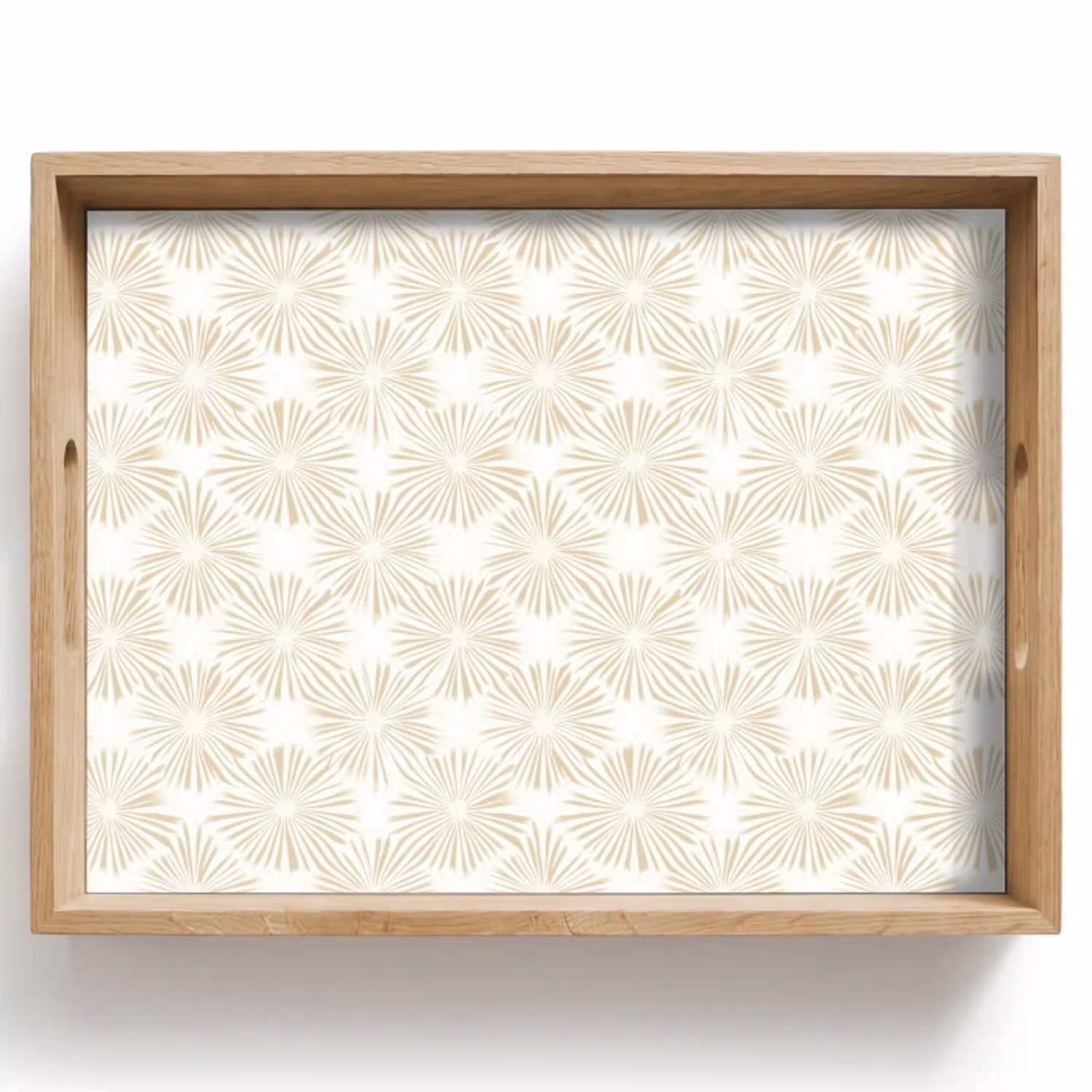 Abstract - Motief - Beige Dienblad Rechthoek middel 911 -z3d_shopping