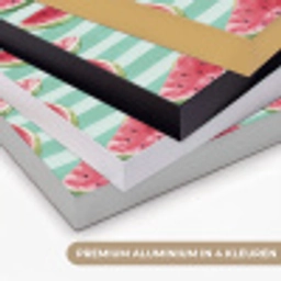 Watermeloen - Strepen - Groen Textielframe zwart klein 947 -USP_kleurenNL