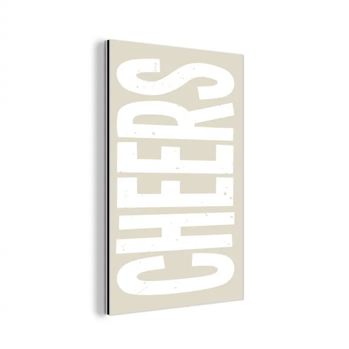 Cheers - Feest - Japandi - Vintage aluminium wit klein -3d