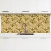 Palmbladeren - Klassiek - Groen keuken achterwand 2 middel 871 -3d
