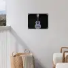 Ukelele - Delfts - Blauw - Muziek tuinposter los doek klein -sfeer8