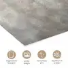 Winter - Kerst - Beton - Gingerbread man poster papier klein -closeup_NL