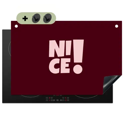 Nice - Uitroepteken - Rood Inductie beschemer met haakjes klein -3d