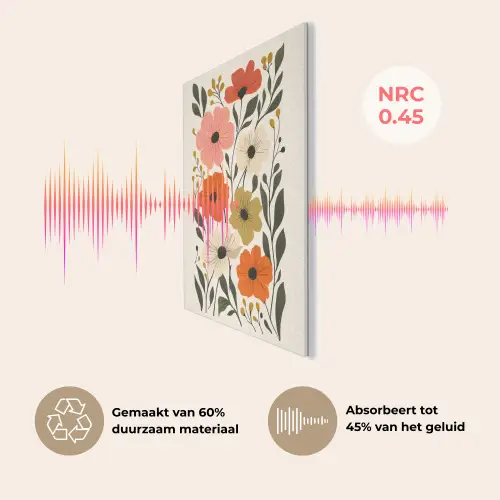 Veldbloemen - Stengels - Blaadjes - Groen PET vilt klein -USP_NL