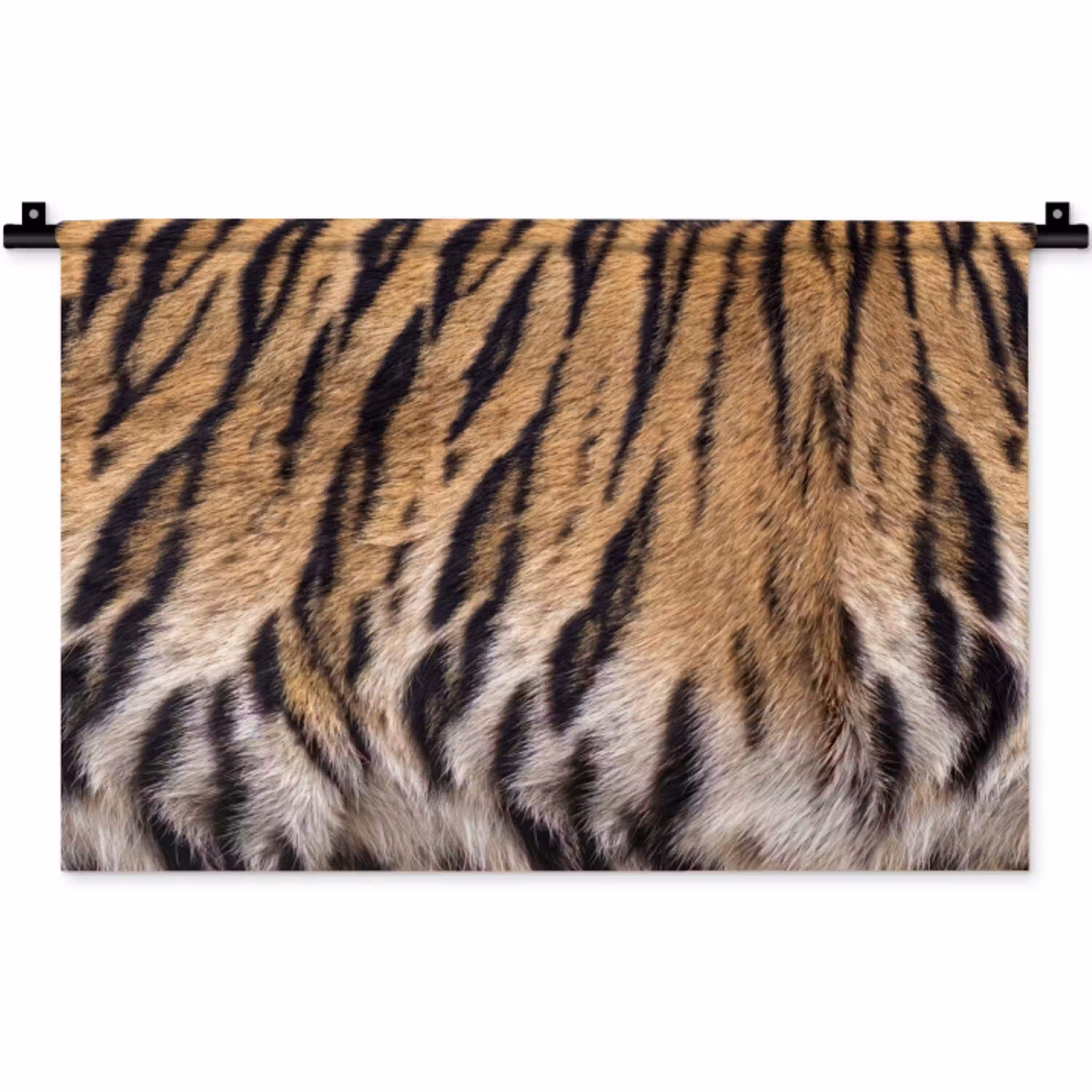 Tijgervacht - Klassiek - Zwart Wandkleed katoen klein -zz3d
