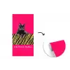 Kat - Baas - Roze - Tijgerprint fotobehang vinyl groot -3d