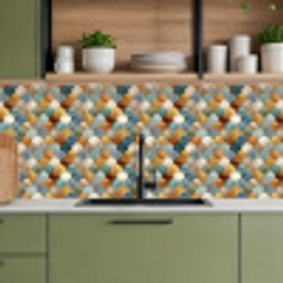 Schubvorm - Aardetinten - Metallic - Glans keuken achterwand 2 middel 871 -sfeer3
