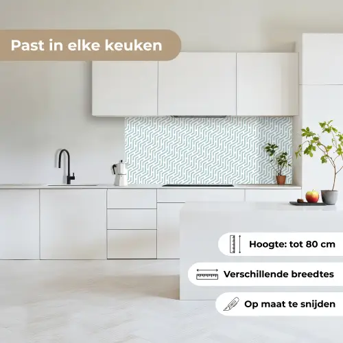 Design - Geometrie - Patroon - Groen keuken achterwand 2 middel 871 -sfeer4_NL