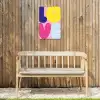 Love - Valentijn - Kleurrijk Tuinposter op houten frame 2 cm dik klein -sfeer4