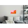 Retro - Waves - Kleurrijk Muursticker klein -slaapkamer