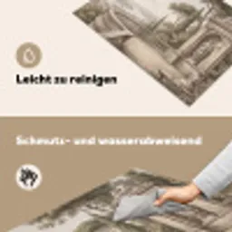 Terras - Stad - Uitzicht - Rivier Inductie beschemer met haakjes klein -ky-schoon-de