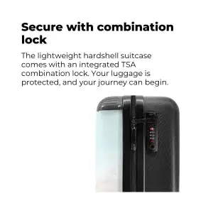 Secured with combination lock