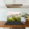 Landschap - Heuvels - Groen keuken achterwand spatscherm klein -sfeer2