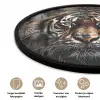 Tijger - Dieren - Portret - Luxe - Zwart Fotolijst rond zonder passe partout klein -closeup_NL