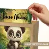 Panda - Bamboebos - Groen Light Box met kabel (Kinderlampje) klein -USP_websiteprintNL