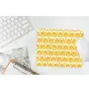Patroon - Motief - Geel muismat rubber klein 262 -witbureau
