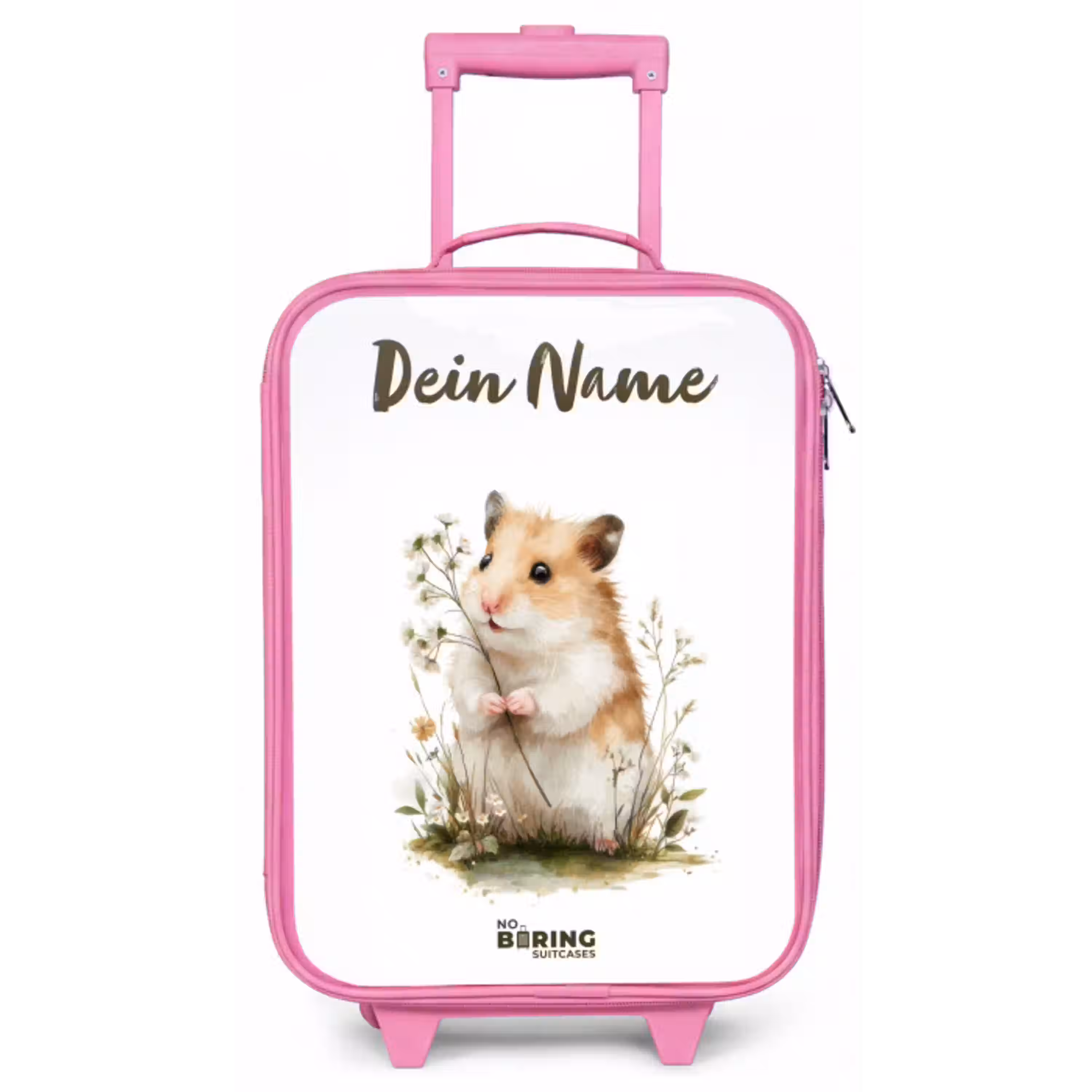 Dier - Natuur - Hamster Kinderkoffer - Roze klein -zz3dotto