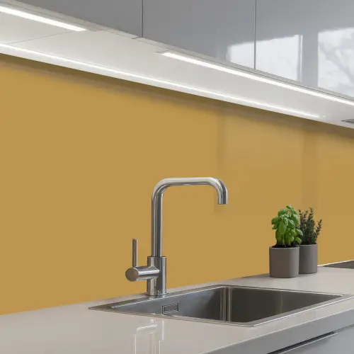 Okergeel - Kleur - Herfst - Geel - Effen - Kleuren keuken achterwand 2 middel 871 -3d_schuin