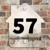 Geschilderd - Traditioneel Naambord Huisje klein -sfeer6