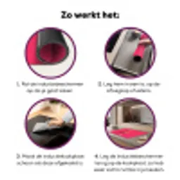 Schepijs - Roze - Hoorntje Inductie beschermer vinyl 3mm klein -zzzzzzz-cc-werking