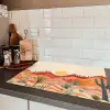 Landschap - Heuvels - Zonsondergang Inductie beschermer vinyl 3mm klein -sfeer3