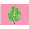 Illustratie - Blad - Minimalistisch - Groen tuinposter los doek klein -3d