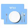 Blauw - Wit - You fuckin rock Placemat vinyl groot -zzsfeer2_Kitchenyeah-website
