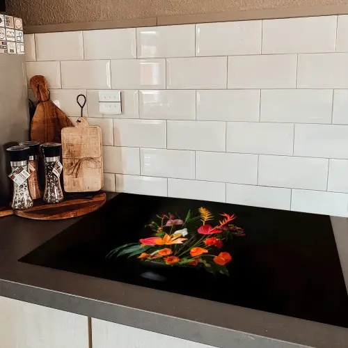Schaal - Boeket - Bloemen Inductie beschermer vinyl 3mm klein -sfeer3